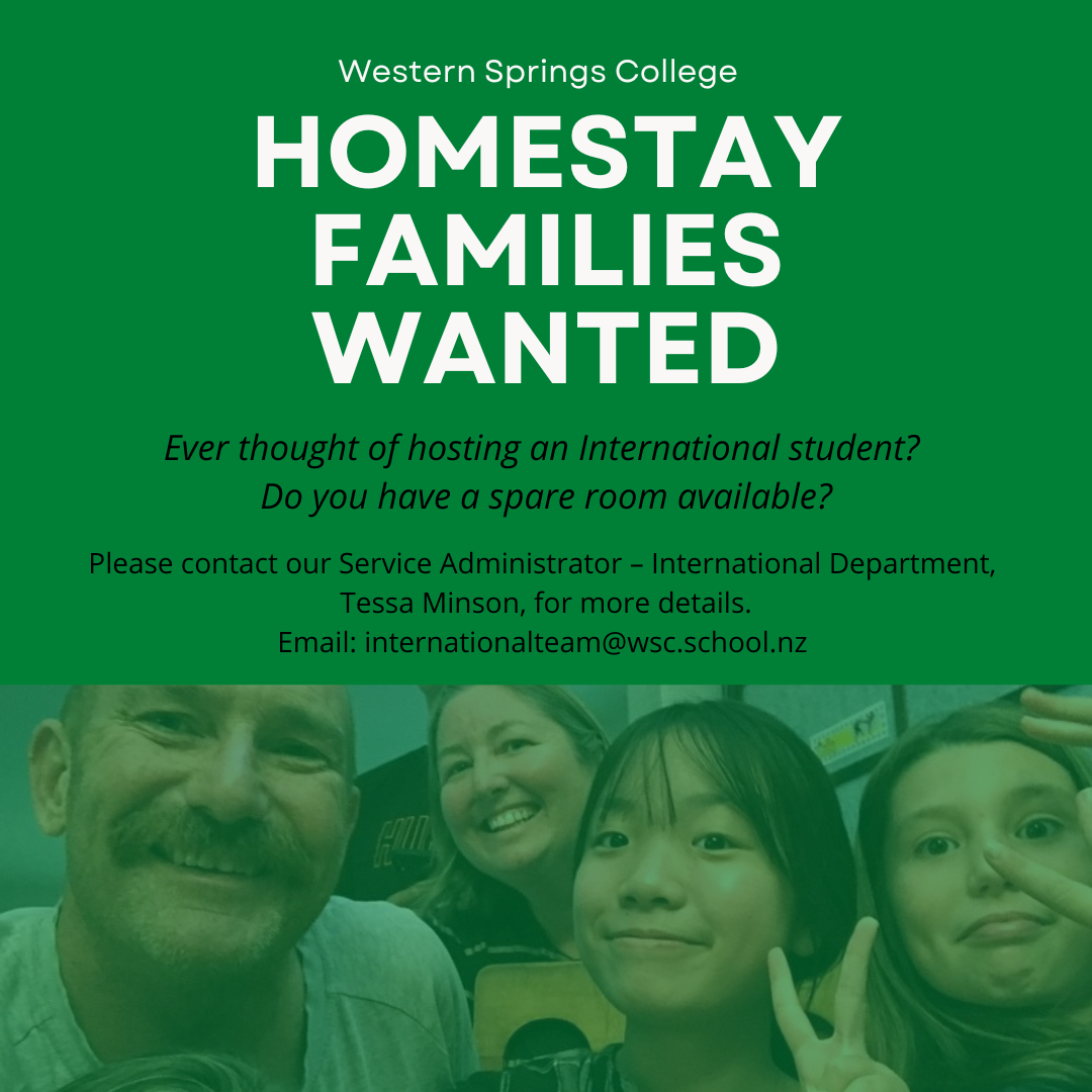 Would you like to be a Homestay Family for WSC?