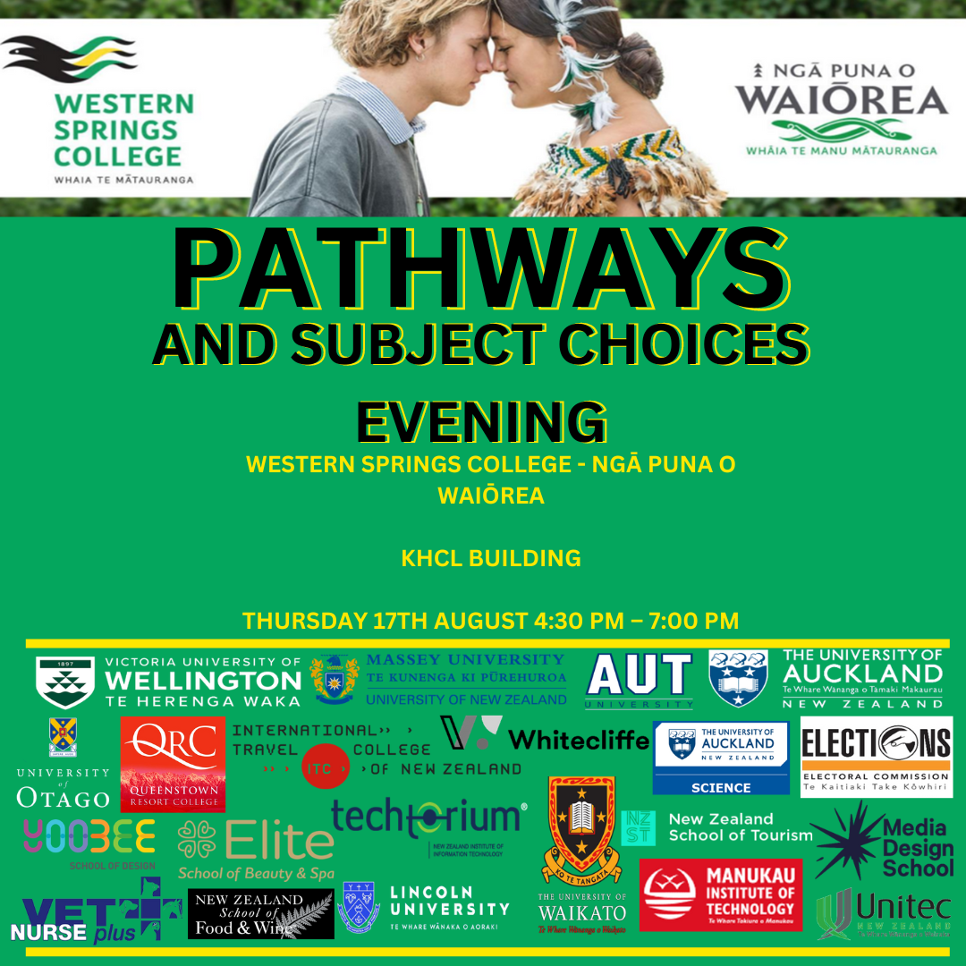 WSCW Pathways and Subject Choices Evening (Thurs 17th Aug)
