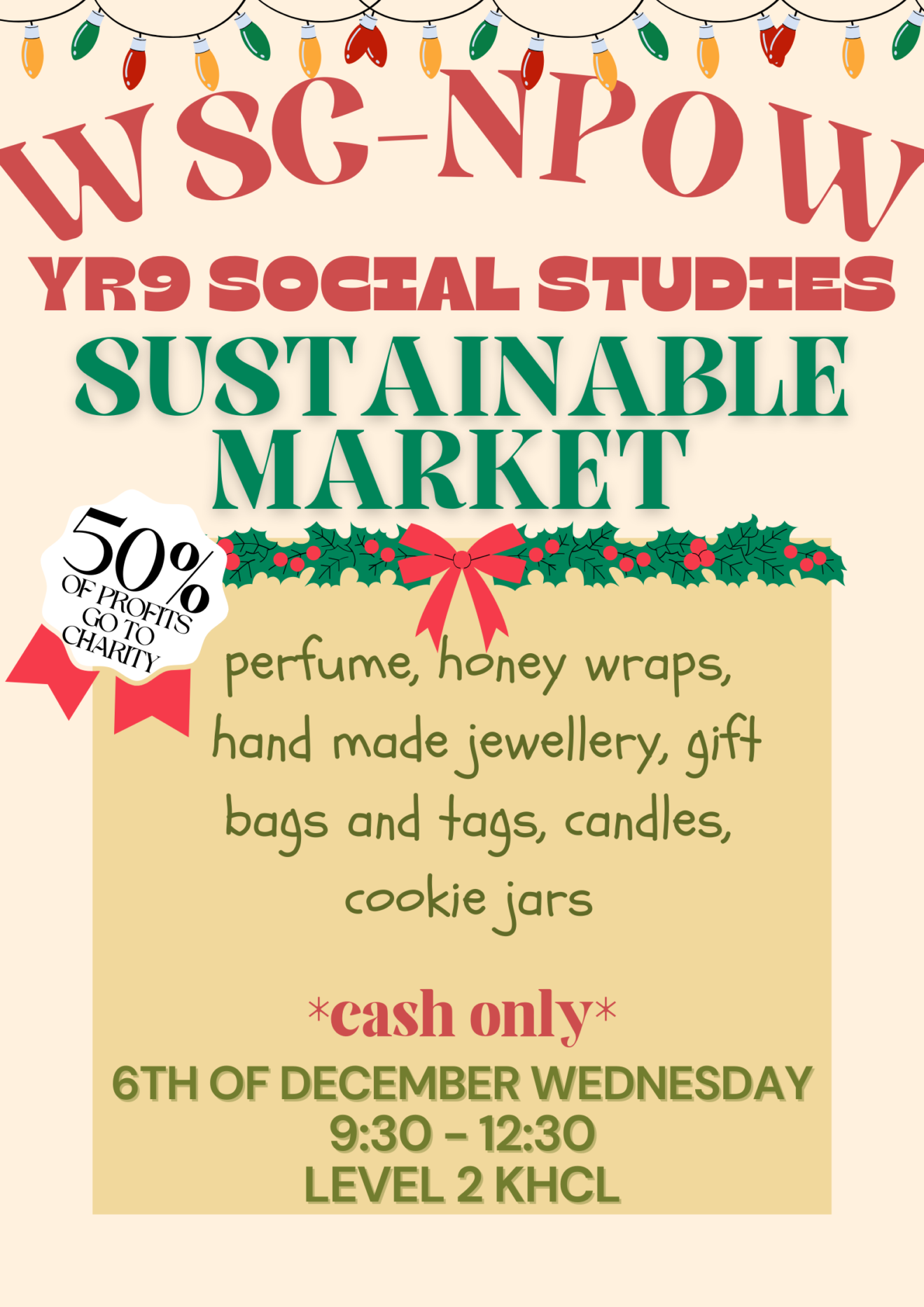 Tikanga ā-Iwi/Social Studies Sustainable Christmas Market