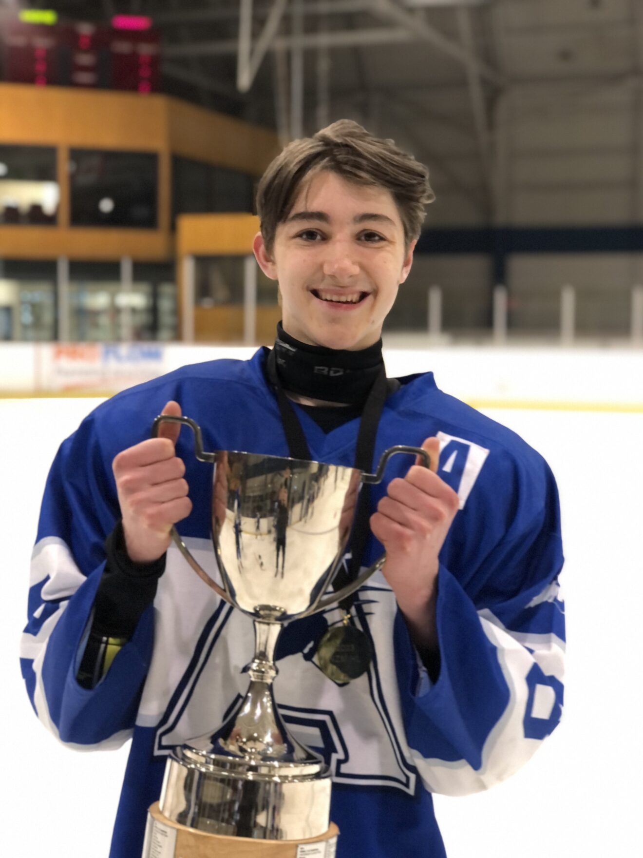 Drew Cunningham - NZ U18 Ice Hockey Gold medalist